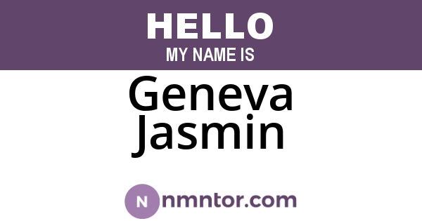 Geneva Jasmin
