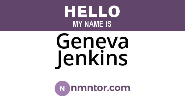 Geneva Jenkins