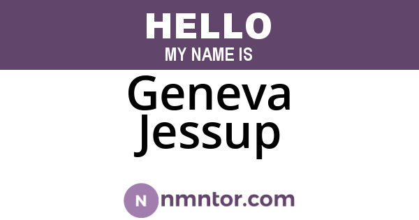 Geneva Jessup