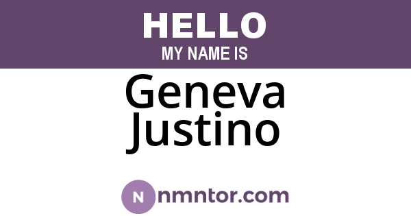 Geneva Justino