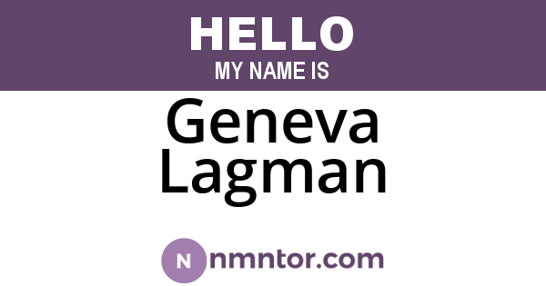 Geneva Lagman