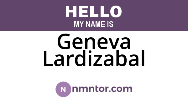 Geneva Lardizabal