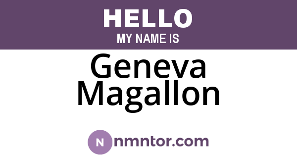 Geneva Magallon