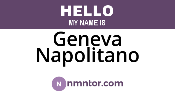 Geneva Napolitano