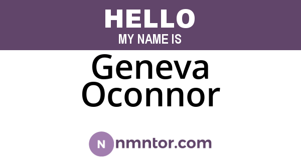 Geneva Oconnor