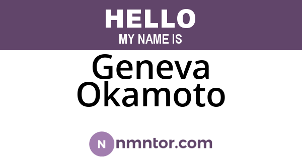 Geneva Okamoto
