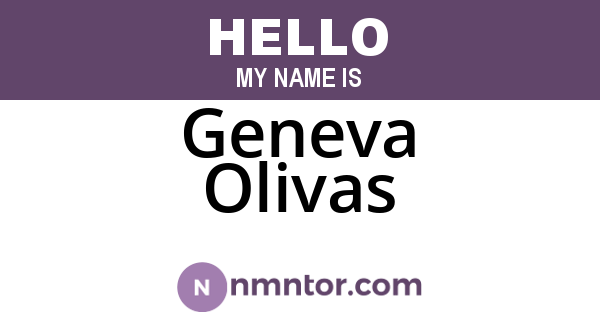 Geneva Olivas