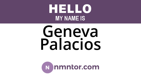 Geneva Palacios