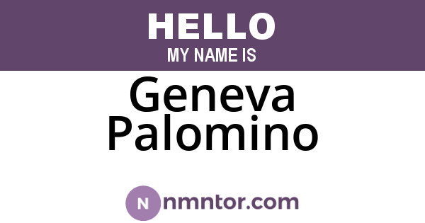 Geneva Palomino