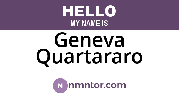 Geneva Quartararo