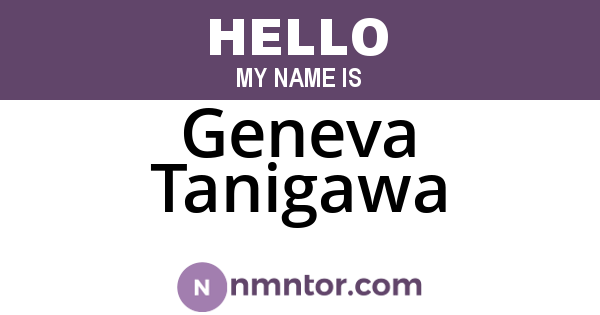 Geneva Tanigawa