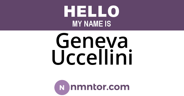 Geneva Uccellini