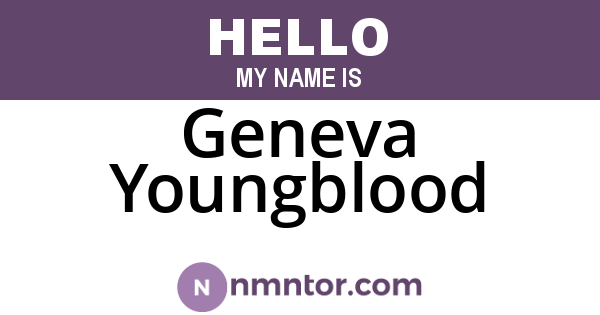 Geneva Youngblood