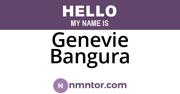 Genevie Bangura