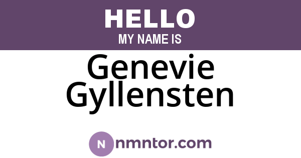 Genevie Gyllensten