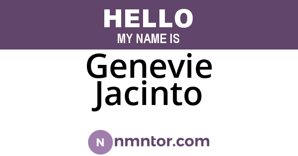 Genevie Jacinto