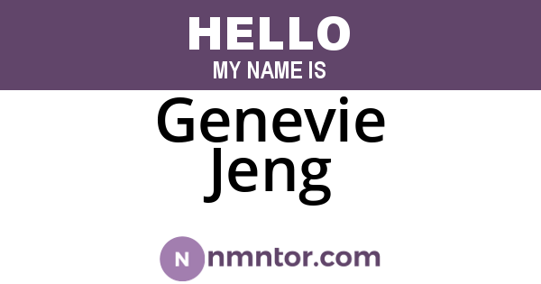 Genevie Jeng