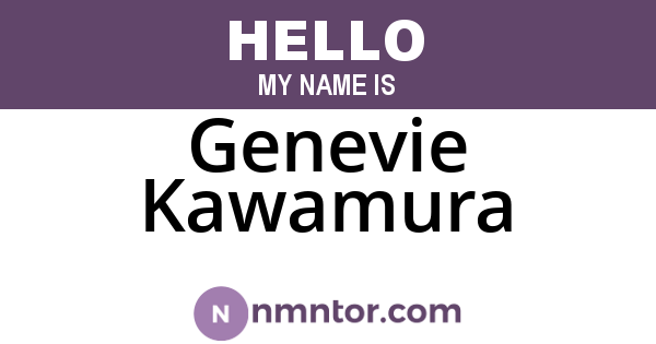 Genevie Kawamura
