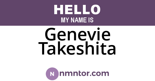 Genevie Takeshita