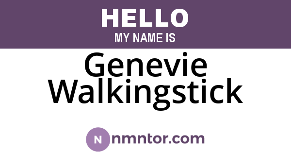 Genevie Walkingstick