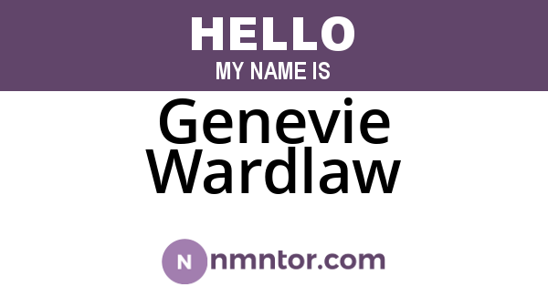 Genevie Wardlaw