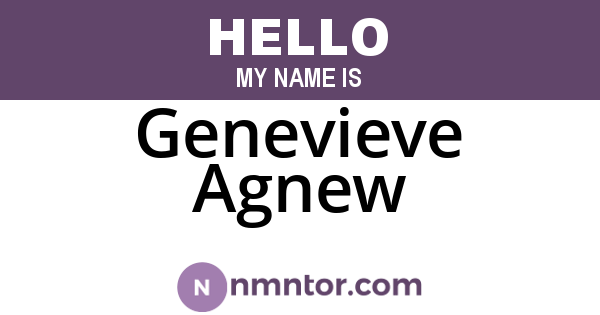 Genevieve Agnew