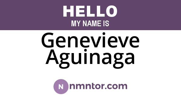 Genevieve Aguinaga