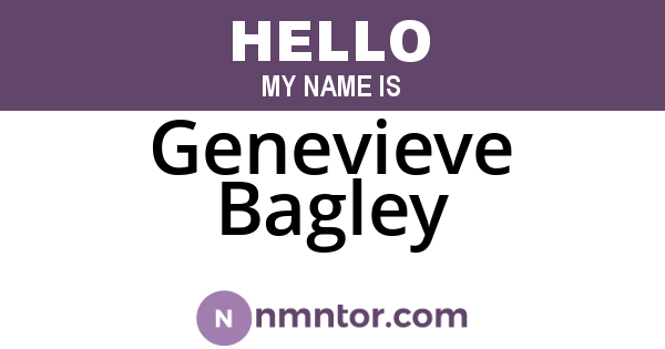 Genevieve Bagley