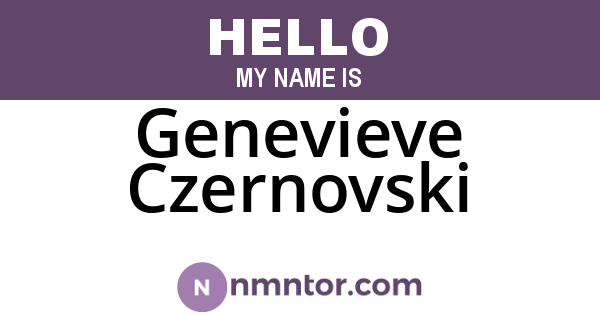 Genevieve Czernovski