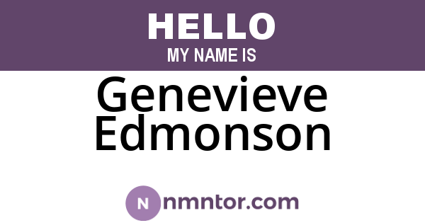 Genevieve Edmonson