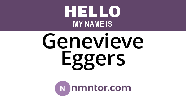 Genevieve Eggers