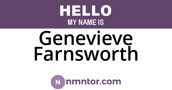 Genevieve Farnsworth