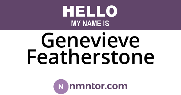 Genevieve Featherstone