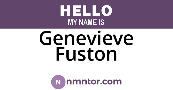 Genevieve Fuston