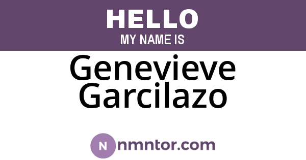 Genevieve Garcilazo
