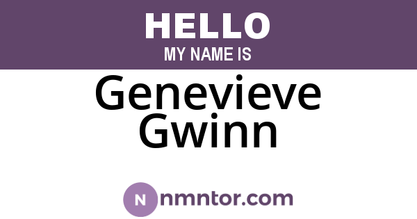 Genevieve Gwinn