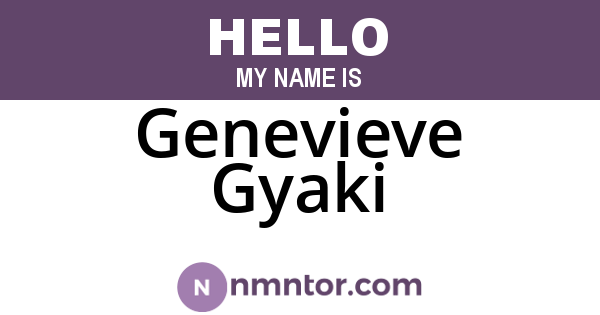 Genevieve Gyaki