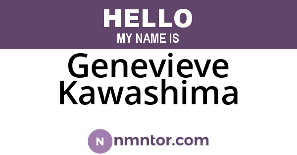 Genevieve Kawashima