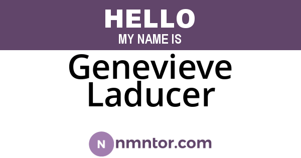Genevieve Laducer