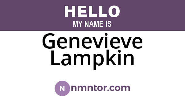 Genevieve Lampkin