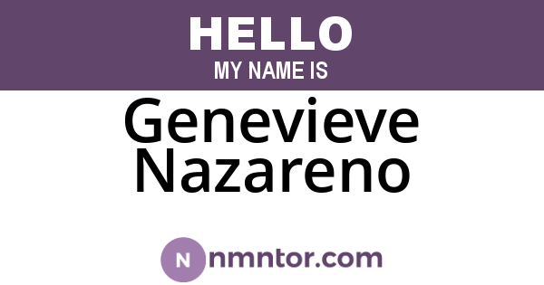 Genevieve Nazareno