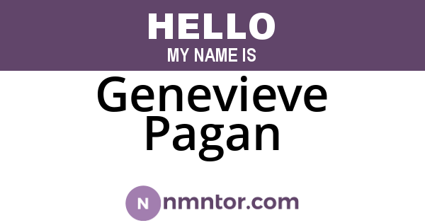 Genevieve Pagan