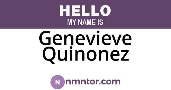 Genevieve Quinonez