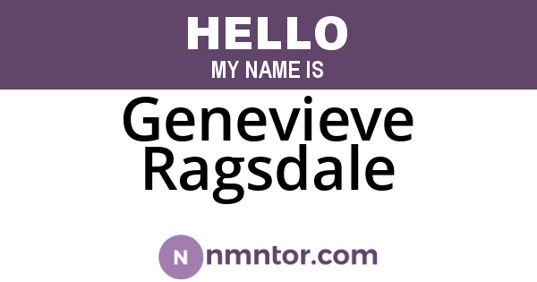 Genevieve Ragsdale