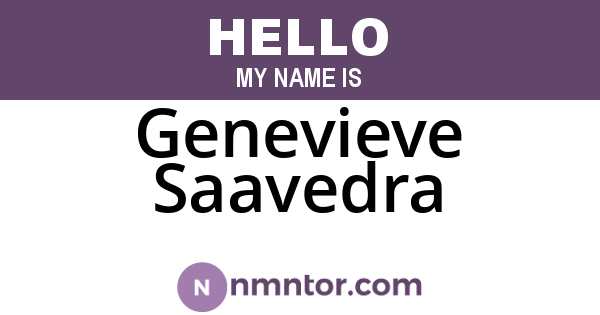 Genevieve Saavedra