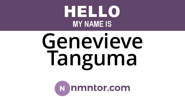 Genevieve Tanguma