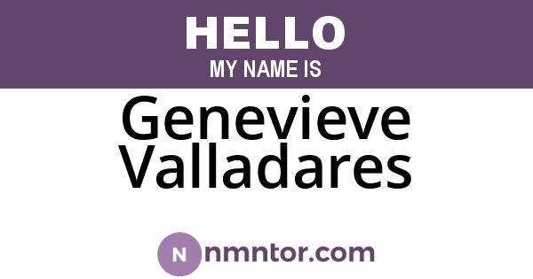 Genevieve Valladares
