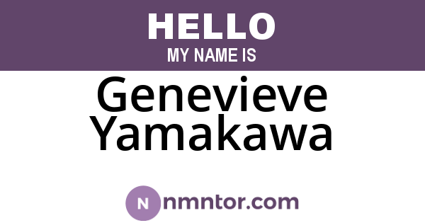 Genevieve Yamakawa