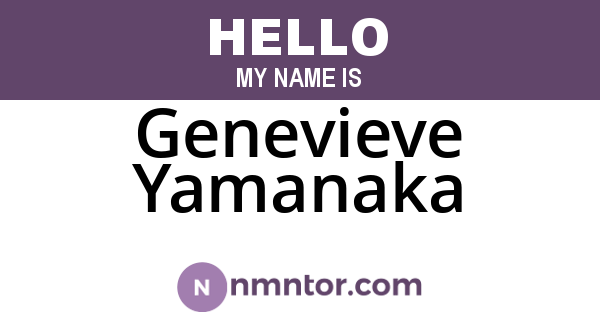 Genevieve Yamanaka
