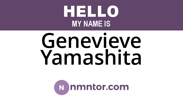 Genevieve Yamashita